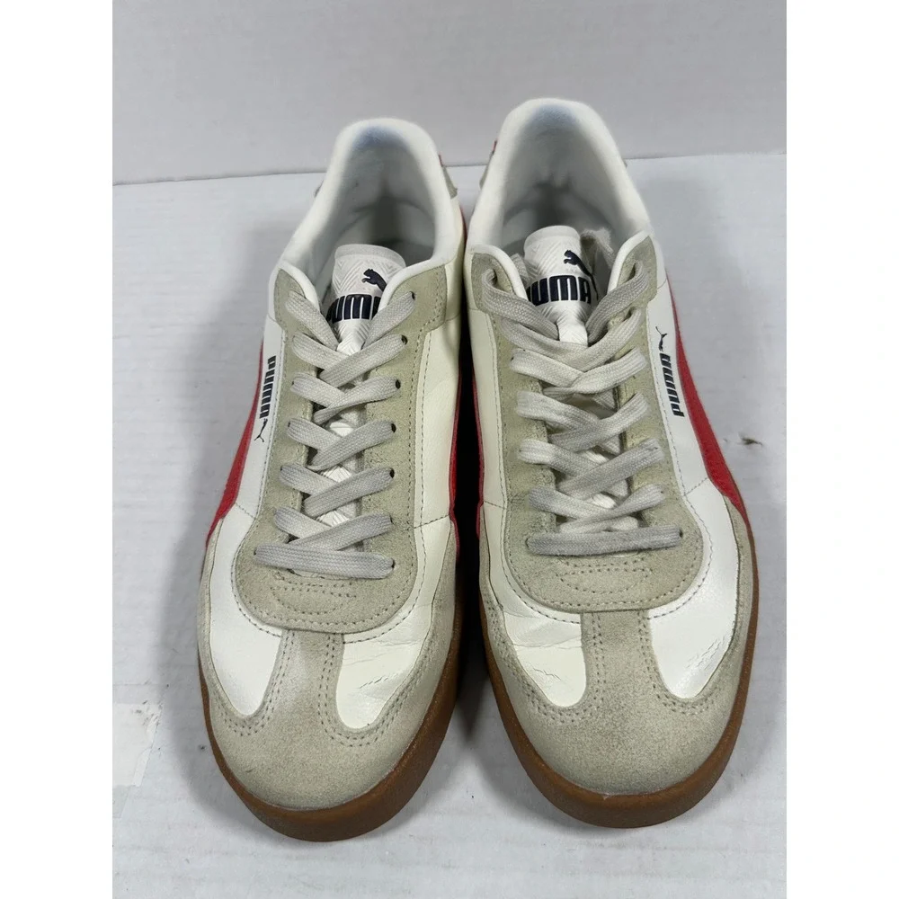 Puma Club li Era White For All Time Red Gum Sneakers 400237-01 Mens Size 9 Retro